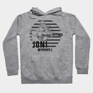 Beauty vintage musician, Joni mitchell 1970s Hoodie